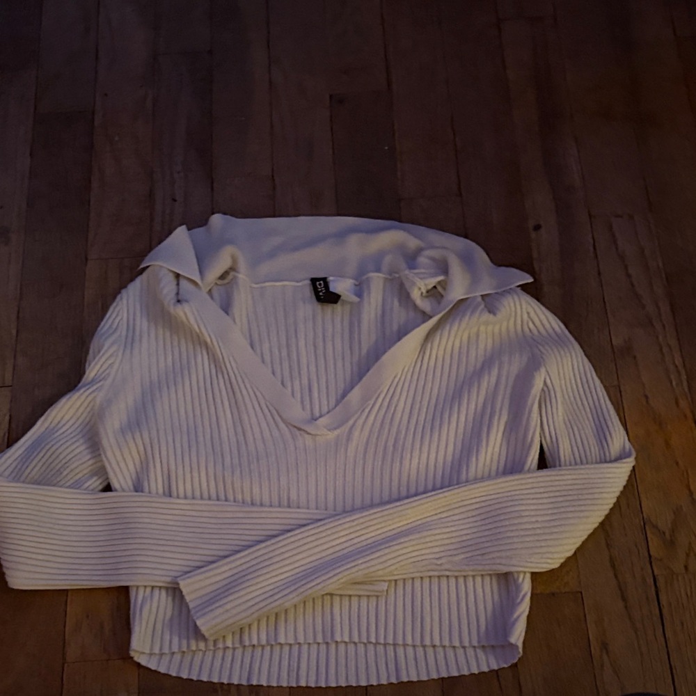 Dior Cream V-Neck Sweater